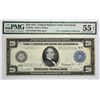 Image 1 : Fr. 979a. 1914 $20 Federal Reserve Note. Blue Seal. Cleveland. PMG About Uncirculated 55 EPQ.