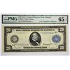 Image 1 : Fr. 987a. 1914 $20 Federal Reserve Note. Blue Seal. Atlanta. PMG Gem Uncirculated 65 EPQ.