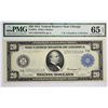 Image 1 : Fr. 991a. 1914 $20 Federal Reserve Note. Blue Seal. Chicago. PMG Gem Uncirculated 65 EPQ.