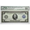 Image 1 : Fr. 994. 1914 $20 Federal Reserve Note. Blue Seal. St. Louis. PMG About Uncirculated 55.