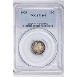 1905 10C. MS 63 PCGS