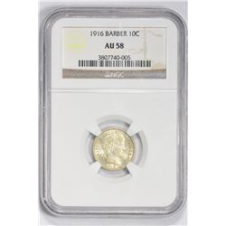 1916 10C. AU 58 NGC