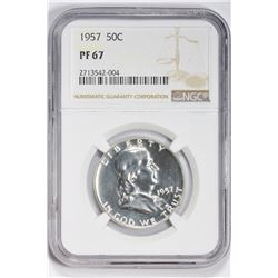 1957 50C. PF 67 NGC