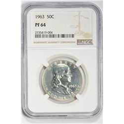 1963 50C. PF 64 NGC