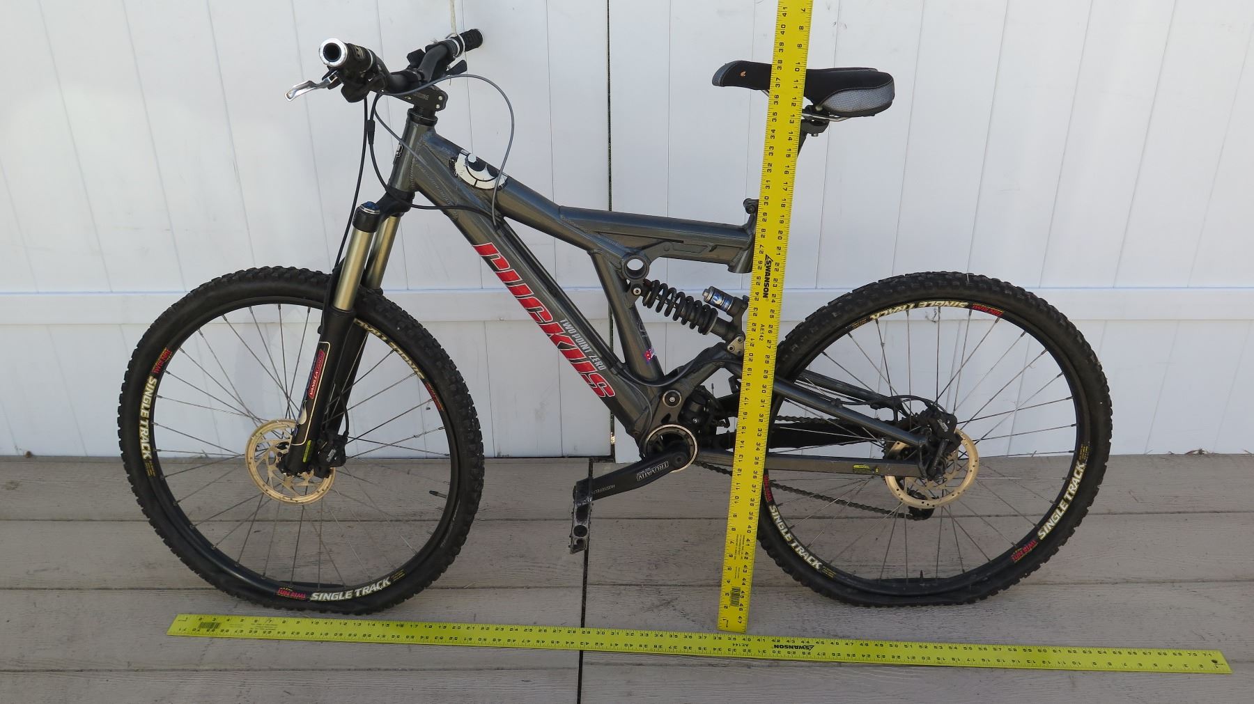 Ruckus GT Men's Gray 2.0 Single Track Shimano Deore Equipped Mountain Bike