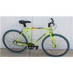 Kent 700C Series Fixie Neon Yellow Men's Single Speed Road Bike