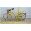 Image 10 : Huffy Yellow Women's Single Speed Bike w/ Coaster Brake, Basket & NO SEAT