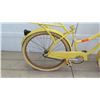 Image 2 : Huffy Yellow Women's Single Speed Bike w/ Coaster Brake, Basket & NO SEAT