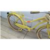 Image 6 : Huffy Yellow Women's Single Speed Bike w/ Coaster Brake, Basket & NO SEAT