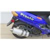 Image 2 : 2014 Pronto Taizhou Zhongneng Motorcycle Black Blue Moped 8866 Miles w/ Carrier