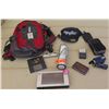 Image 1 : Electronics - LG AC Smart Controller, Garmin Navigator, Ipod Shuffle, JVC Camcorder, Camelpak and Mi