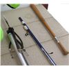 Image 3 : Misc. Lot - NFL Duffel Bag, Spear Gun, Fishing Pole, Jesus Figure, CDs, etc.
