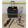 Image 1 : Tools - Jack Hammer, Pliers, etc. (the black plastic cart in the pictures collapsed in transport)