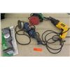 Image 1 : Tools - Dewalt DW505 Hammer Drill, Hitachi Sander, Ryobi Grinder, Flashlight