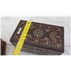Image 8 : 2 Wooden Jewelry Boxes, Amethyst Cluster, Misc. Stones