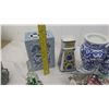Image 8 : Blue & White Ceramic Vases, etc.