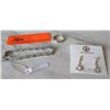 Image 1 : Jewelry - Swarovsky Tennis Bracelet w/Tag, Giani Bernini Earings w/Tag, Men's Silver Ring