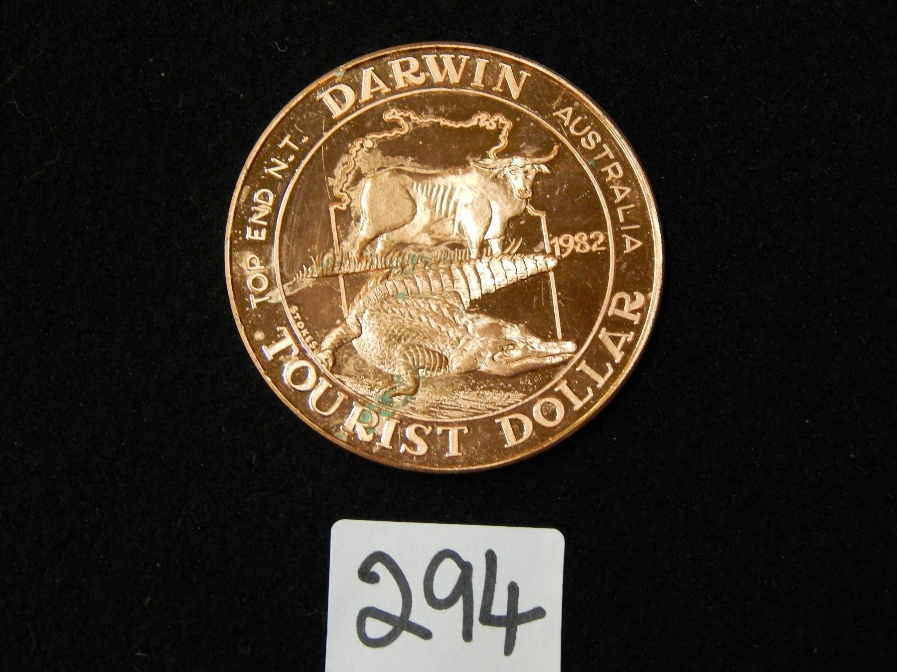DARWIN TOURIST DOLLAR/ AUSTRALIA/TOP END N.T/1982 CHARLES ROBERT DARWIN