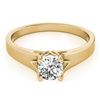 Image 1 : 1 CTW Certified VS/SI Diamond Solitaire Ring 18K Yellow Gold - REF-300M6F - 27794