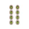 Image 1 : 5.88 CTW Tourmaline & Diamond Earrings Rose Gold 10K Rose Gold - REF-121X3R - 40524