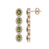 Image 2 : 5.88 CTW Tourmaline & Diamond Earrings Rose Gold 10K Rose Gold - REF-121X3R - 40524