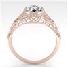 Image 4 : 1.01 CTW VS/SI Diamond Solitaire Engagement Ring 18K Rose Gold - REF-301M9F - 36032