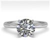 Image 1 : 1.50 CTW VS/SI Diamond Engagement Designer Ring 14K White Gold - REF-514A8V - 38467