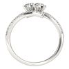 Image 4 : 1 CTW Certified VS/SI Diamond 2 Stone 2 Stone Ring 18K White Gold - REF-141X3R - 28204