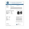 Image 3 : 18.0 CTW Oval Black Diamond Stud Designer Earrings 18K White Gold - REF-384N5A - 32337