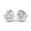 Image 2 : 2 CTW VS/SI Diamond Solitaire Art Deco Stud Earrings 18K White Gold - REF-591M2F - 37304