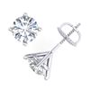Image 4 : 2 CTW VS/SI Diamond Solitaire Art Deco Stud Earrings 18K White Gold - REF-591M2F - 37304