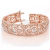 Image 1 : 8.0 CTW Certified VS/SI Diamond Bracelet 14K Rose Gold - REF-579N5A - 11471