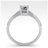 Image 4 : 0.54 CTW VS/SI Diamond Engagement Designer Ring 14K White Gold - REF-101A8V - 30601
