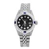 Image 2 : Rolex Men's Stainless Steel, QuickSet, Diam Dial & Diam/Sapphire Bezel - REF-521K7T