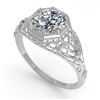 Image 2 : 1.50 CTW VS/SI Diamond Solitaire Engagement Ring 18K White Gold - REF-547W6H - 36048