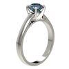 Image 4 : 1.25 CTW Certified Intense Blue SI Diamond Solitaire Engagement Ring 10K White Gold - REF-147V7Y - 3