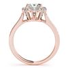 Image 4 : 1.75 CTW Certified VS/SI Princess Diamond 2Pc Set Solitaire Halo 14K Rose Gold - REF-455H8M - 31368