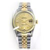 Image 1 : Rolex Men's Two Tone 14K Gold/SS, QuickSet, Diamond Dial with Fluted Bezel - REF-443H2W