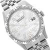 Image 1 : Rolex Men's Stainless Steel, QuickSet, Arabic Dial with Pyrimid Diam Bezel  - REF-509T6K