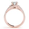 Image 4 : 1.40 CTW Certified VS/SI Diamond Solitaire 2Pc Wedding Set 14K Rose Gold - REF-226M4F - 32010