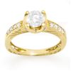 Image 1 : 1.10 CTW Certified VS/SI Diamond Ring 14K Yellow Gold - REF-172W2H - 11659