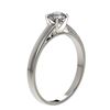 Image 4 : 0.50 CTW Certified H-SI/I Quality Diamond Solitaire Engagement Ring 10K White Gold - REF-54M2F - 329