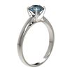 Image 4 : 1.08 CTW Certified Intense Blue SI Diamond Solitaire Engagement Ring 10K White Gold - REF-115X8R - 3