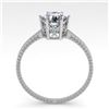 Image 4 : 1.0 CTW VS/SI Diamond Solitaire Engagement Ring 18K White Gold - REF-283N5A - 35886