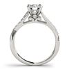 Image 4 : 1.06 CTW Certified VS/SI Diamond Solitaire 2Pc Wedding Set 14K White Gold - REF-137M3F - 31619