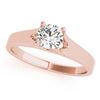 Image 2 : 0.75 CTW Certified VS/SI Diamond Solitaire Ring 18K Rose Gold - REF-185W8H - 27790