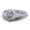 Image 2 : 1 CTW Solitaire Certified VS/SI Diamond Ring 14K White Gold - REF-279F2N - 38532