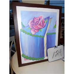 OIL ON CANVAS CAKE PAINTING / Local Artist