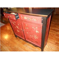 Ornate Hand Painted Cabinet