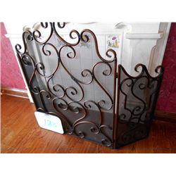 Fancy Metal Fireplace Screen